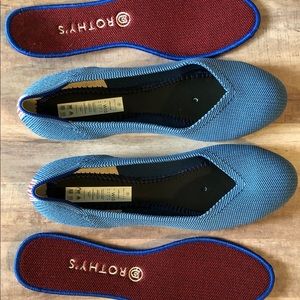 Rothy’s retired blue flats Size 10.